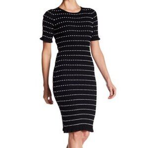 NWOT Alton Gray Black & White Bodycon Dress Sz-P/S